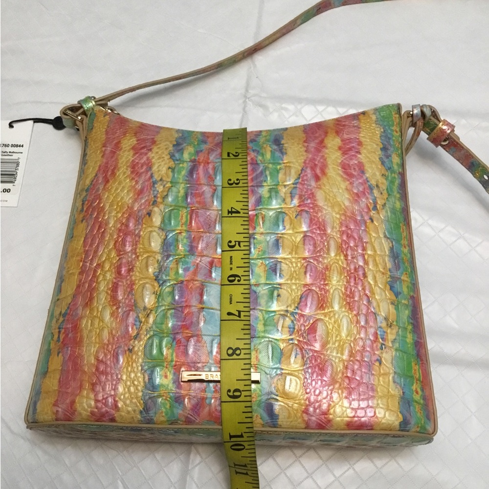Brahmin Vibrant Shoulder Bag in Yellow, Pink, and Blue - Picture 3 of 16